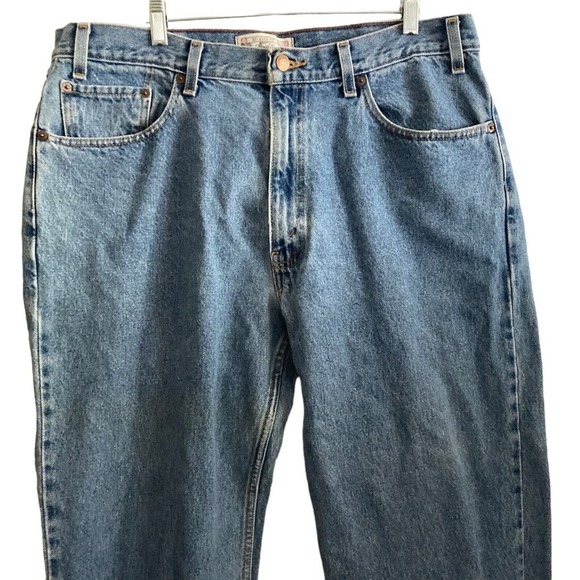 Levis Jeans Mens 38x30 Relaxed Fit Blue Medium Wash Stretch - Picture 7 of 11